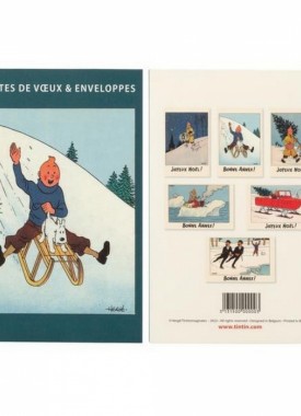 set-de-6-cartes-postales-doubles-tintin-joyeux-noel-31315-10x15cm